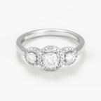 Bague "Diadème" Diamants : 0,71/55