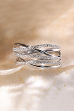 Bague "Entrelacs Merveilleux" Diamants 0,64/80