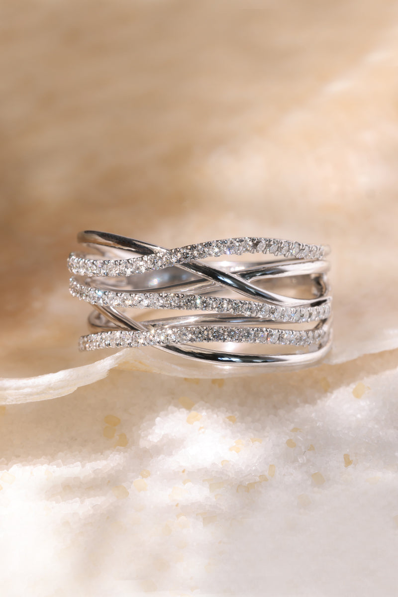 Bague "Entrelacs Merveilleux" Diamants 0,64/80