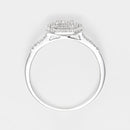 Bague Duo "Antique" Diamants 0,31Cts/84 - Or Blanc