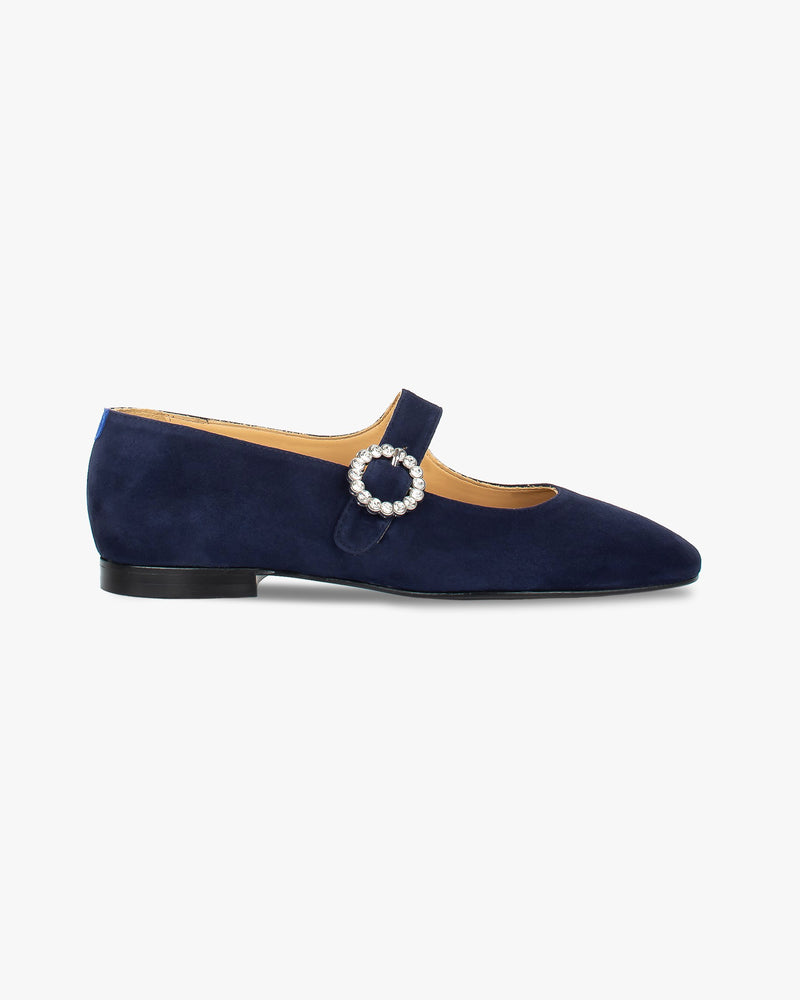Mary Janes Babies Low - Daim - Bleu - Femme
