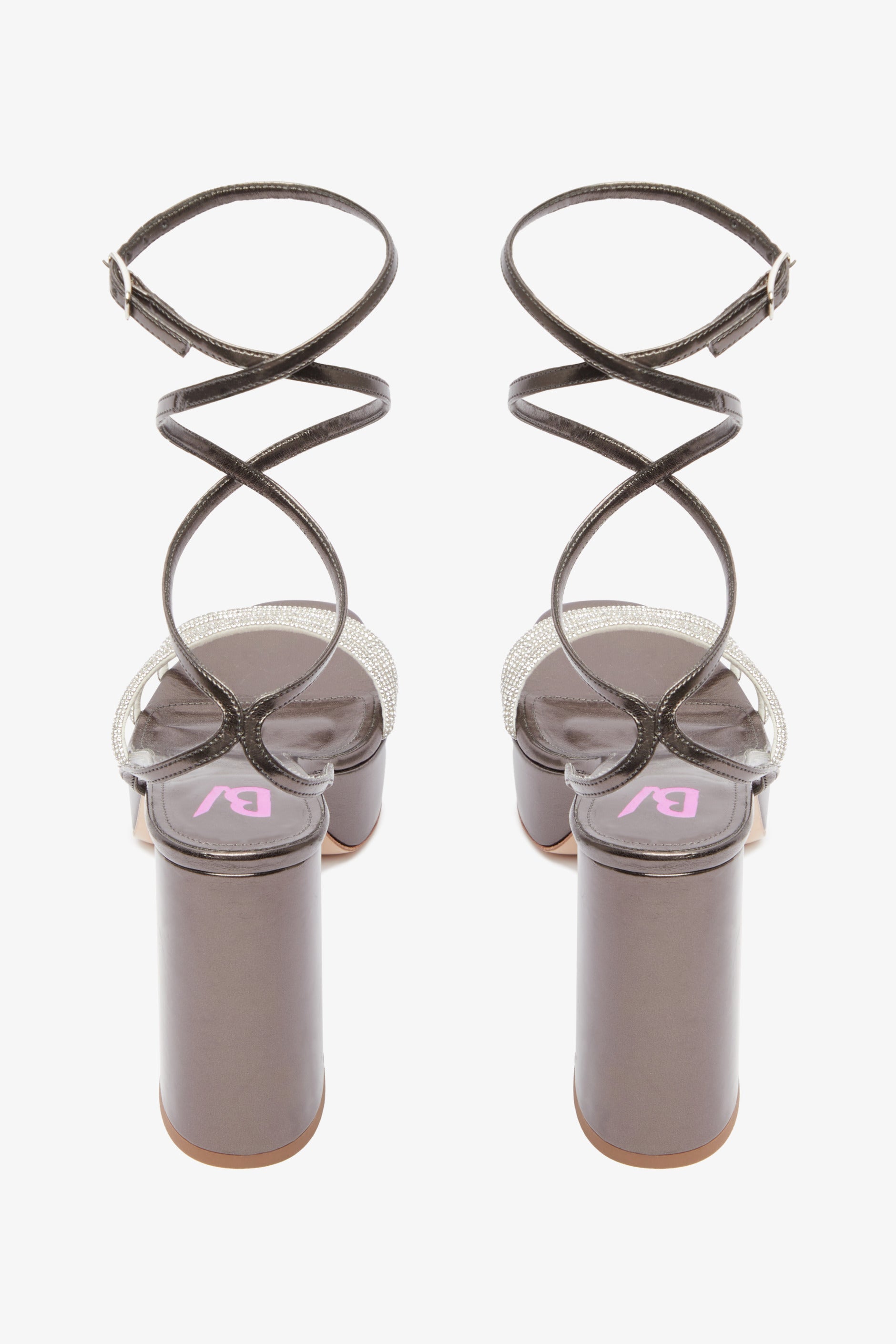 Sandalias de Plataforma Babsy Crystal - Licorice - Mujer