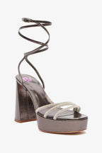 Sandalias de Plataforma Babsy Crystal - Licorice - Mujer