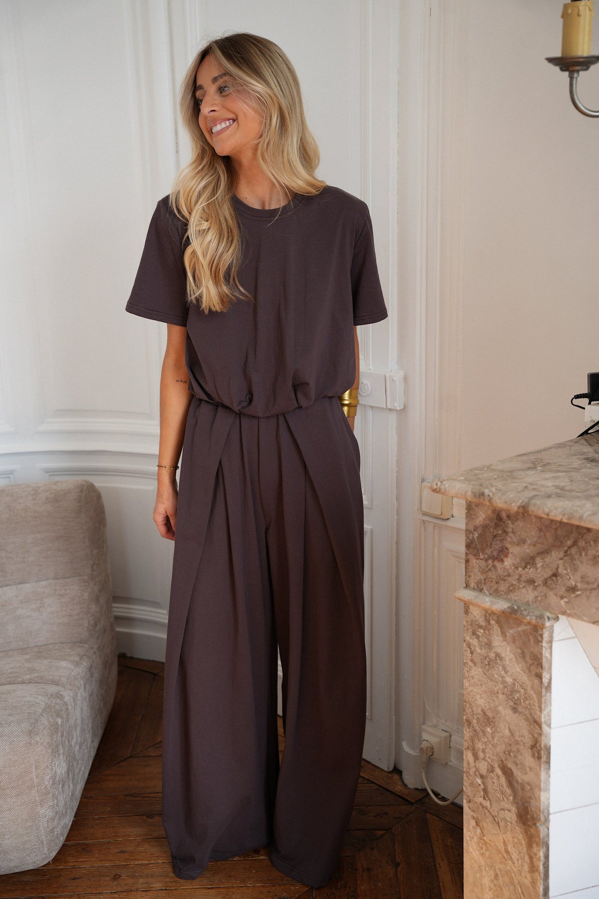 Pantalon Droit - Lois Chocolat