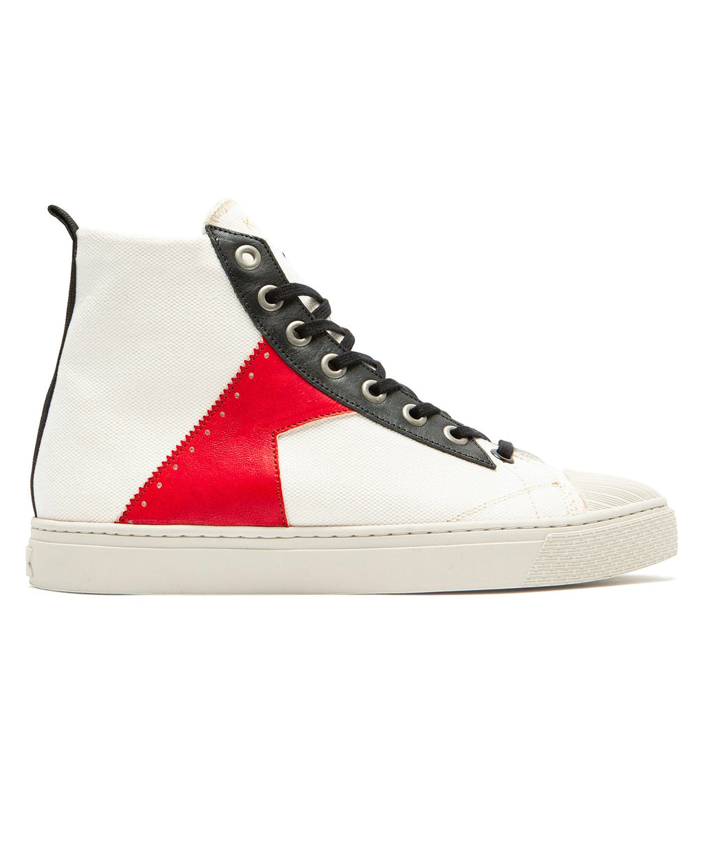 Backstage H1 Trainers - Ecru/Red/Black
