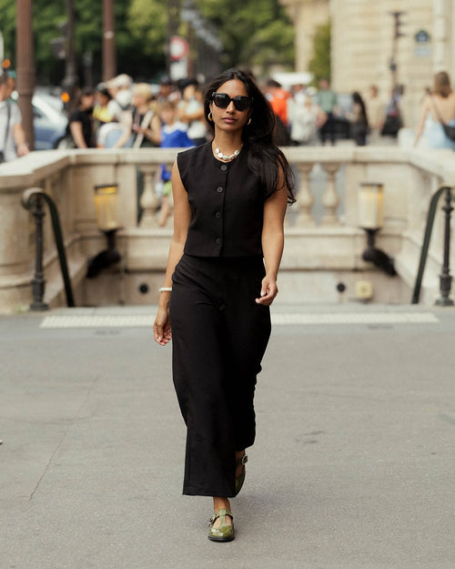 Veste Sans Manche Justine - Noir