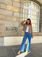 Chaqueta efecto ante Aline