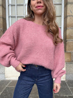 Jade Knitted Sweater Old Pink