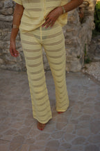 Colombine Yellow - Crochet Pants