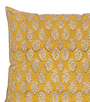 Housse De Coussin Bagru - Moutarde