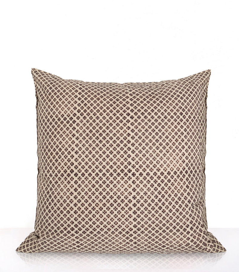 Housse De Coussin Bagru - Moutarde