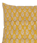 Bagru Cushion Cover - Mustard