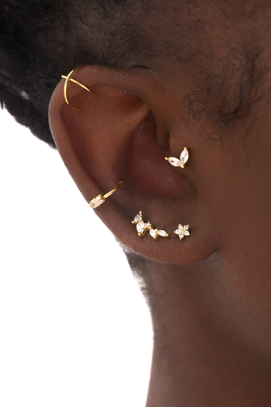 Bague D'Oreille Dorée Mini 2
