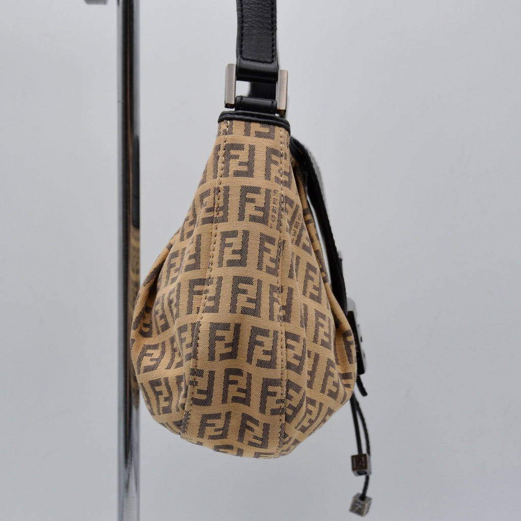 Sac Baguette Fendi Vintage Toile Zucchino