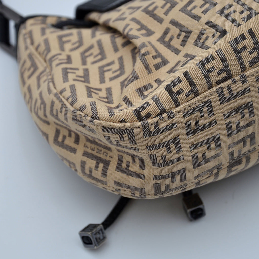 Sac Baguette Fendi Vintage Toile Zucchino