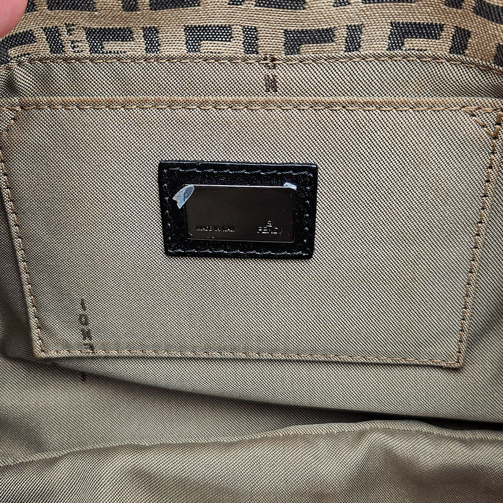 Sac Baguette Fendi Vintage Toile Zucchino