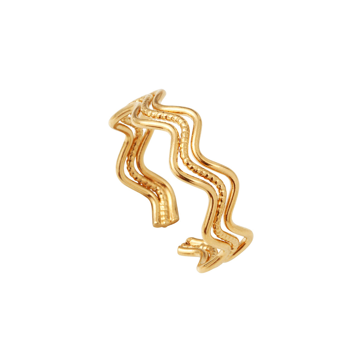 Bague Ajustable Doree 4
