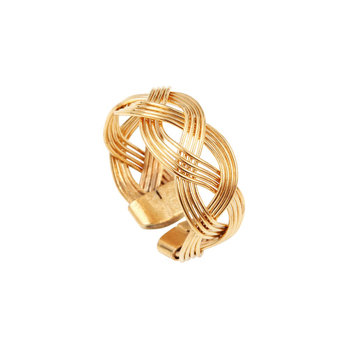 Bague Ajustable Doree 6