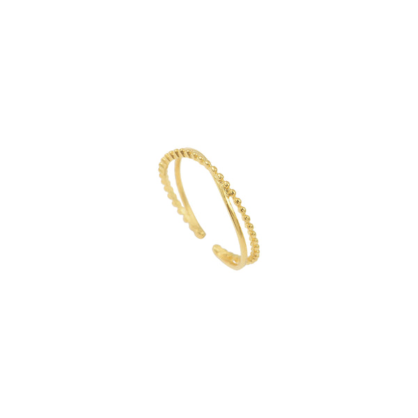 Bague Ajustable Doree 7Bis