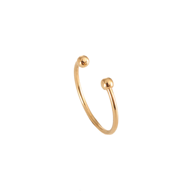 Bague Ajustable Doree Piercing