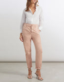 Pantalón Baggy Bahia Color - Rosa Plata - Mujer