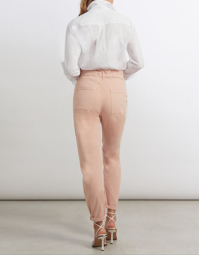 Pantalón Baggy Bahia Color - Rosa Plata - Mujer