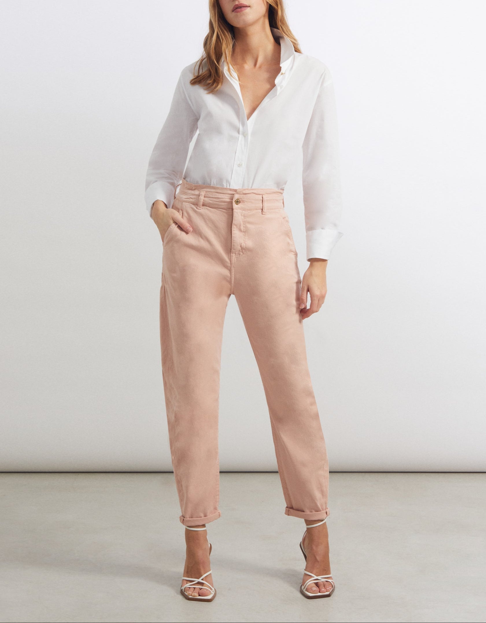Pantalon Baggy Bahia Color - Silver Pink - Femme