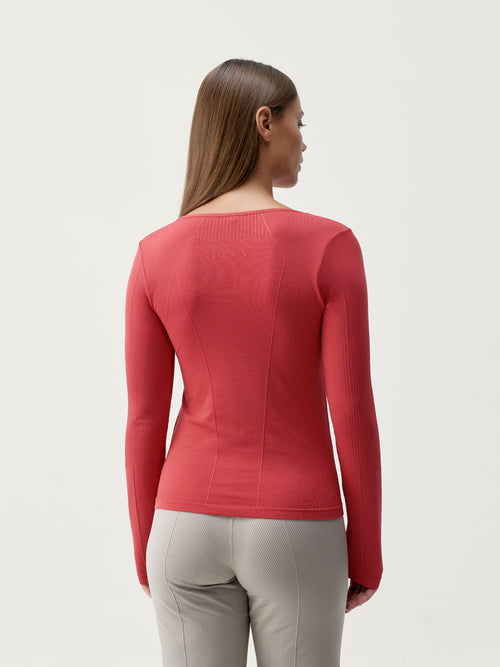 T-Shirt Balasana - Goji - Femme