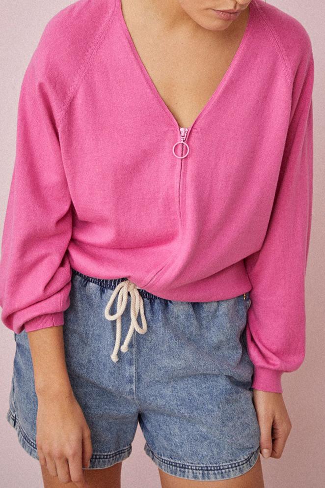 Chaleco Balerina - Rosa Neón