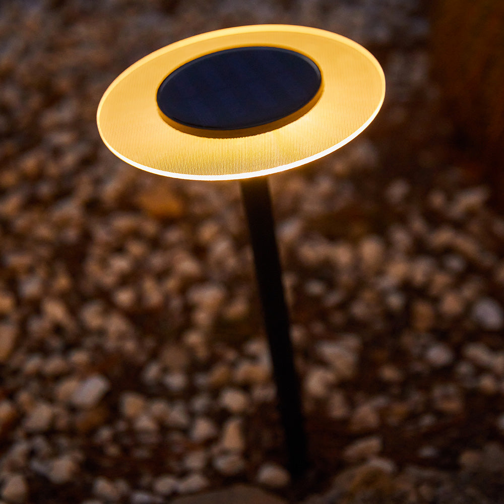 Ufo - Baliza solar - Acero - Negro