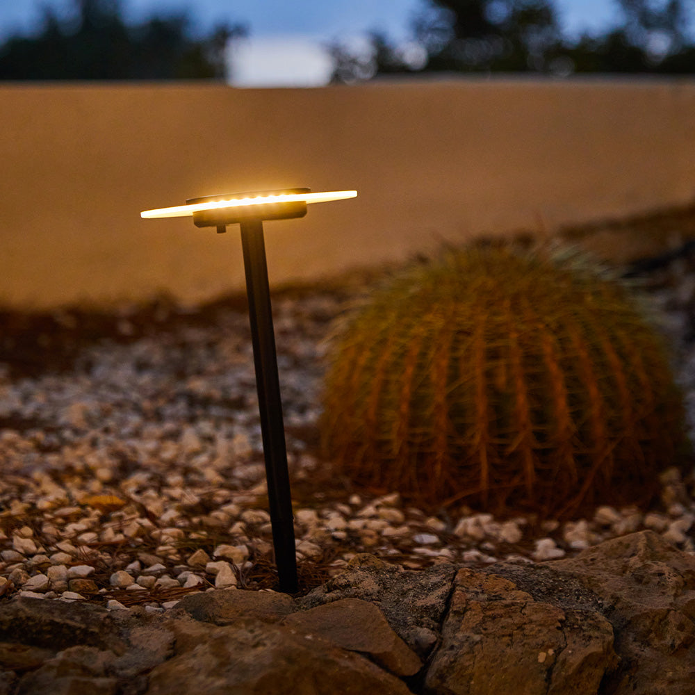 Ufo - Baliza solar - Acero - Negro