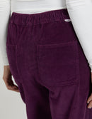 Pantalon Straight Baltimore Velvet - Berry - Femme