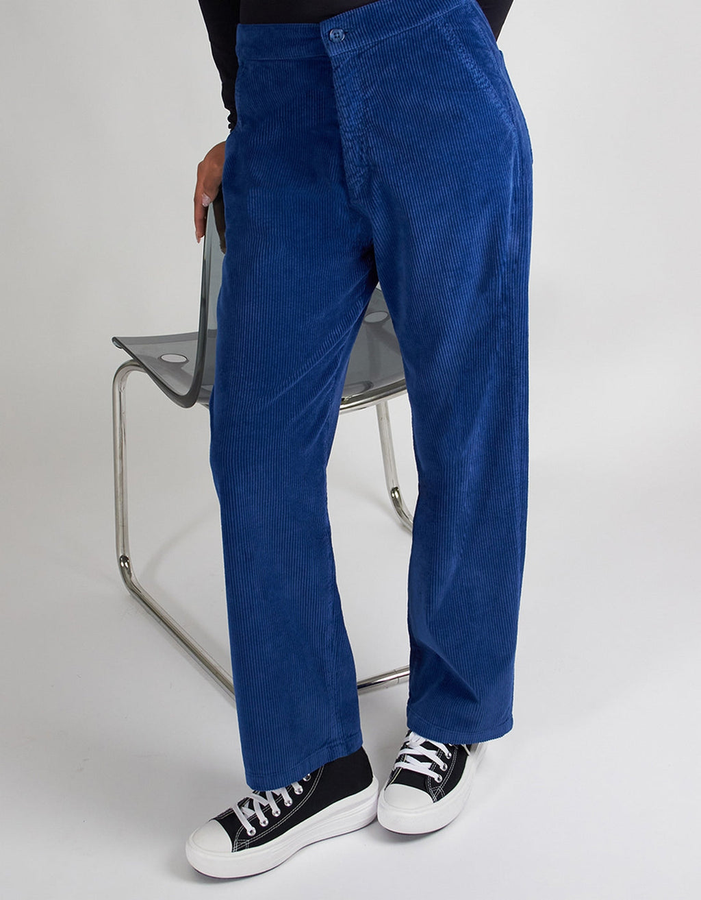 Pantalón Recto Baltimore Velvet - Indigo Mood - Mujer