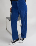 Baltimore Velvet Straight Trousers - Indigo Mood - Women