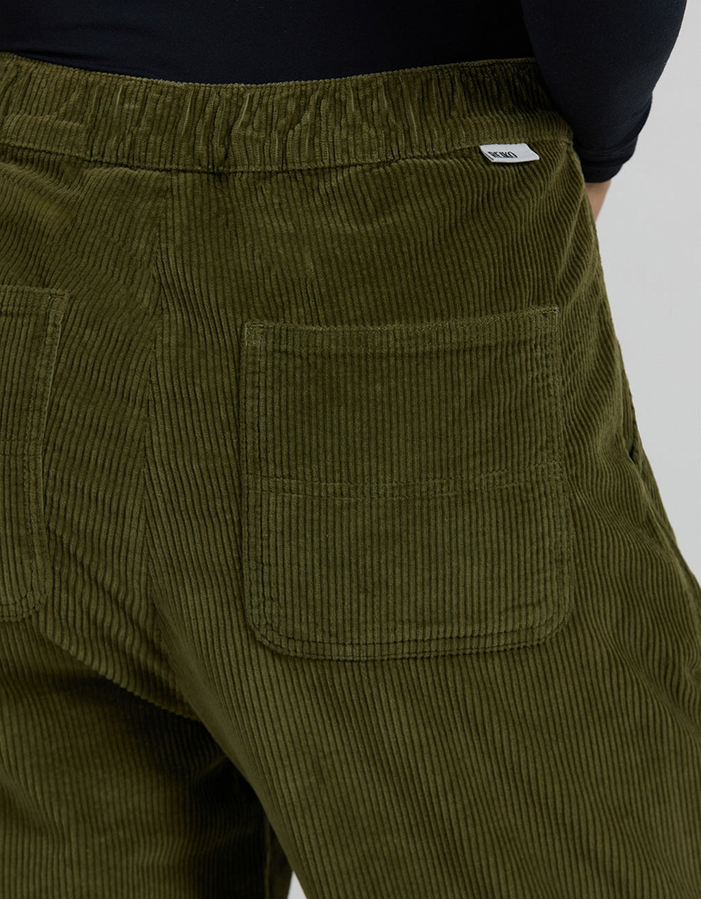 Pantalón Recto Baltimore Velvet - Caqui - Mujer