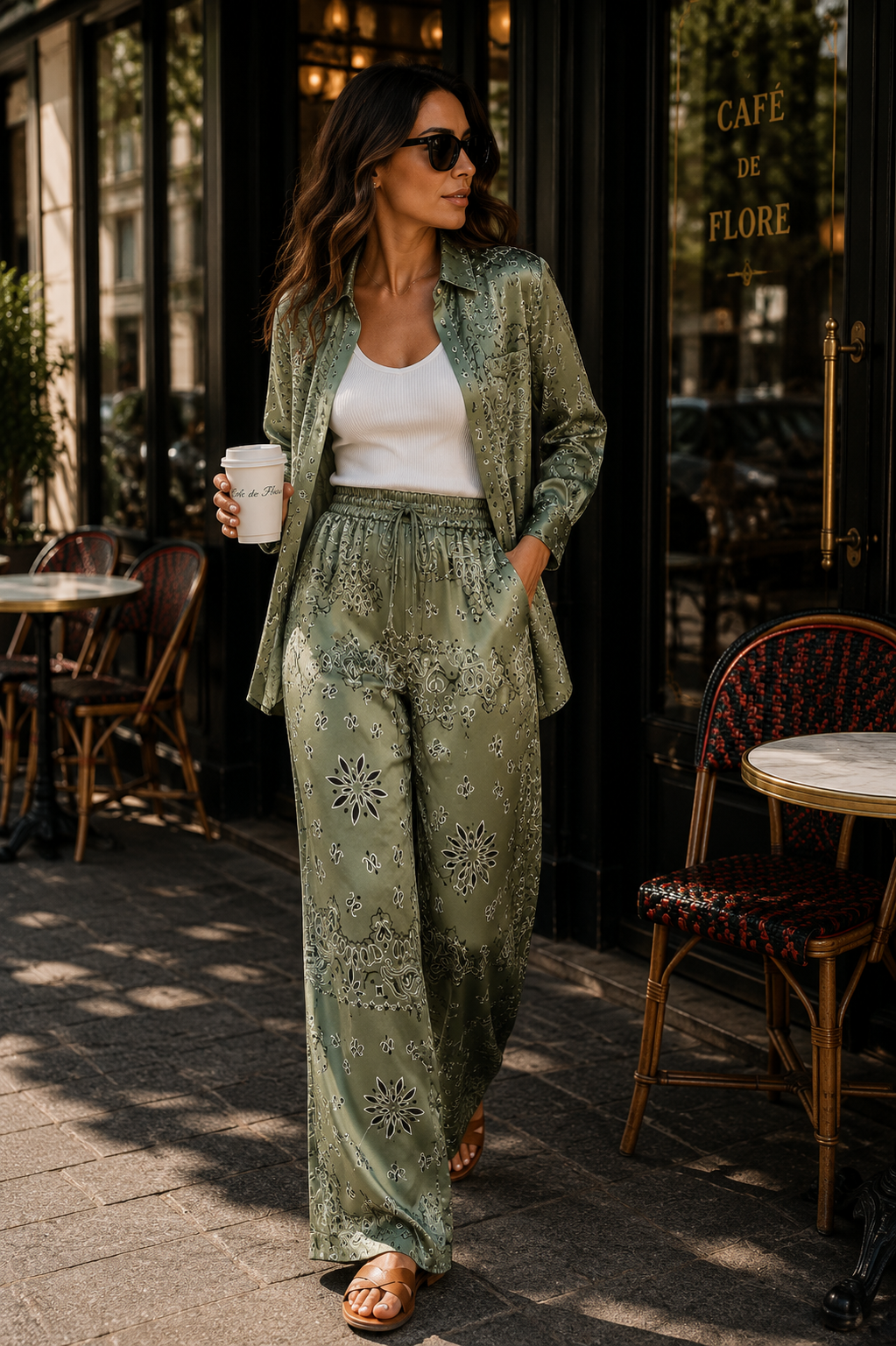 Bandana Pants - Khaki