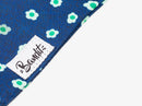 Bandana Denim Bleu Brut À Fleurs - Chien