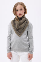 Mała bandana Le Harnais – Khaki zielony czarny – Dziecięca