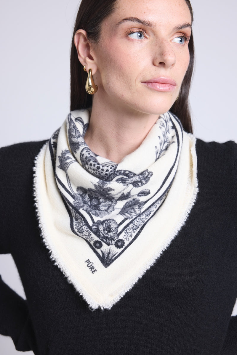 Echarpe Bandana Tiger Bandana Tiger - Noir & Blanc - Mixte