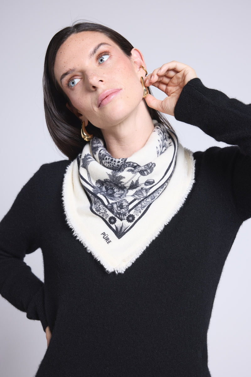 Echarpe Bandana Tiger Bandana Tiger - Noir & Blanc - Mixte