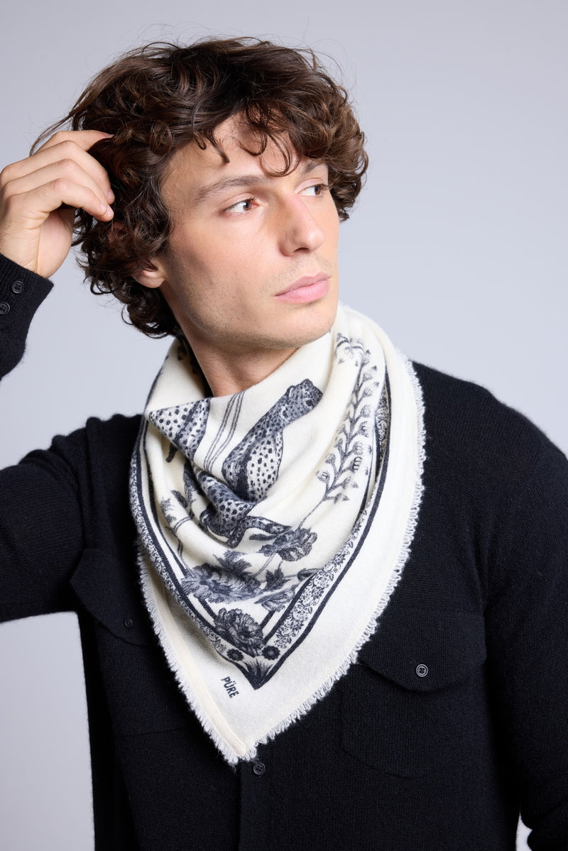 Echarpe Bandana Tiger Bandana Tiger - Noir & Blanc - Mixte