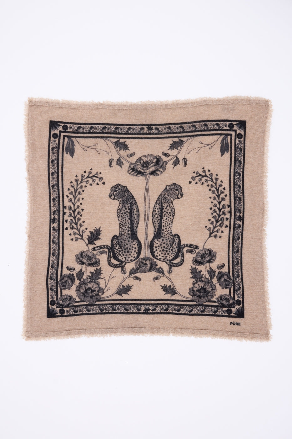 Tiger Bandana - Beige Cream Black - Kids