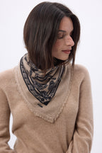 Tiger Bandana - Cream Beige Black - Men