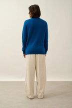 Roll-Neck Jumper - Bange - Heathered Blue