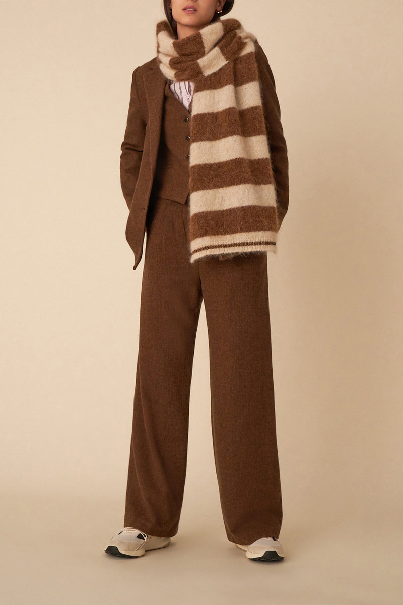 Banita Scarf - Flour/Mocha