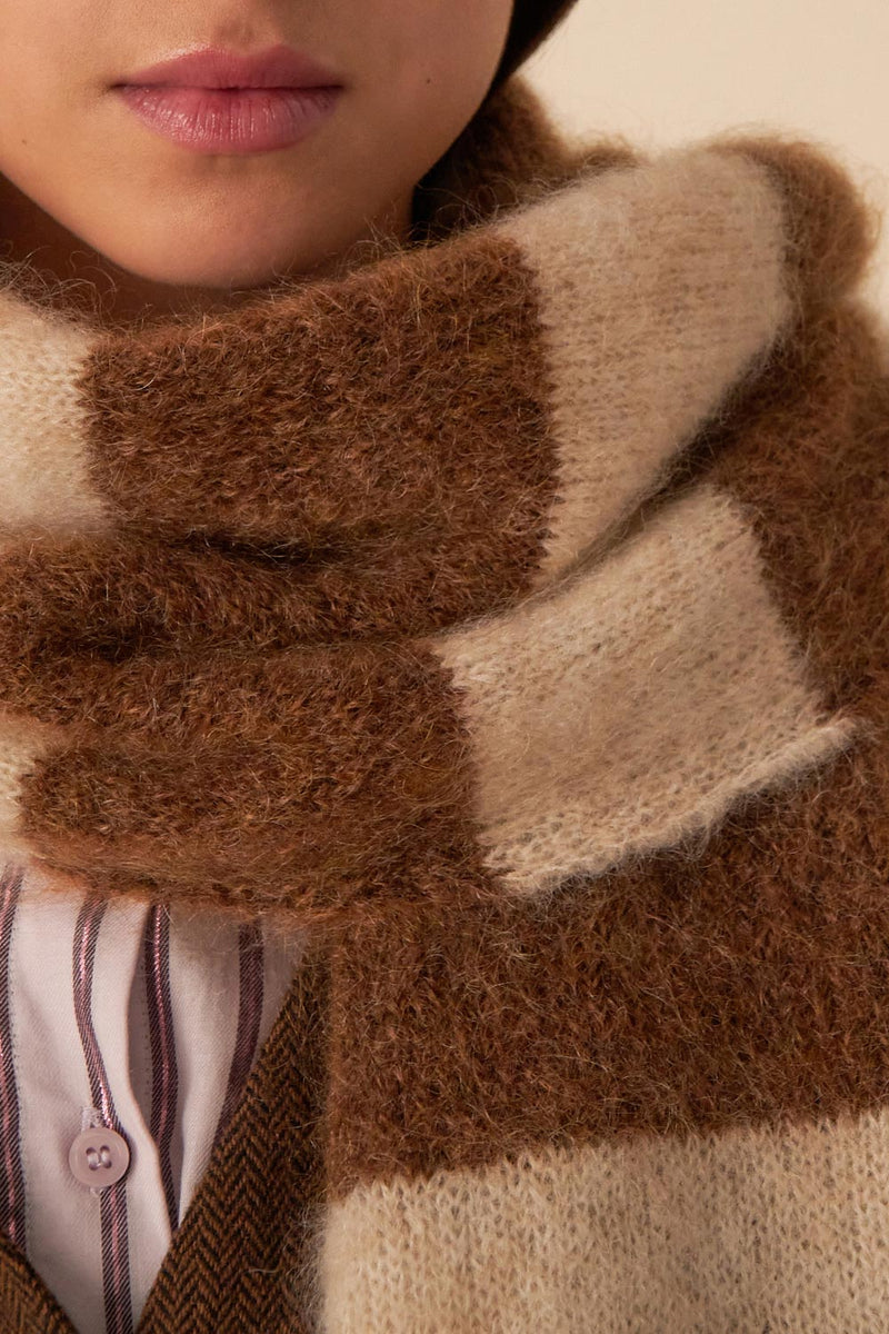 Banita Scarf - Flour/Mocha