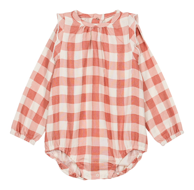 Barboteuse Esmée Vichy Rose