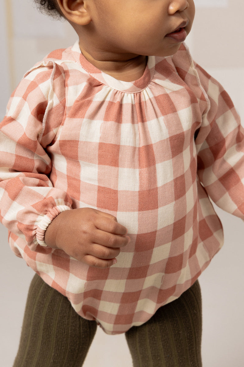 Barboteuse Esmée Vichy Rose