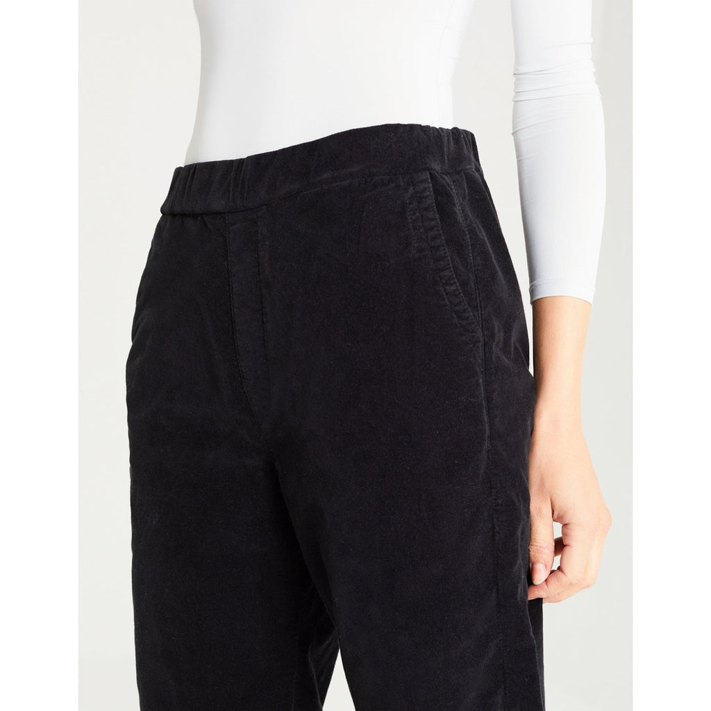 Pantalón Baggy Bari Velvet - Negro - Mujer
