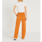Pantalón Baggy Bari Velvet - Pecan Brown - Mujer